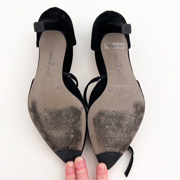 Paul Green Black Suede Womens Valetta d'Orsay Pumps, size 9 - Picture 14 of 16